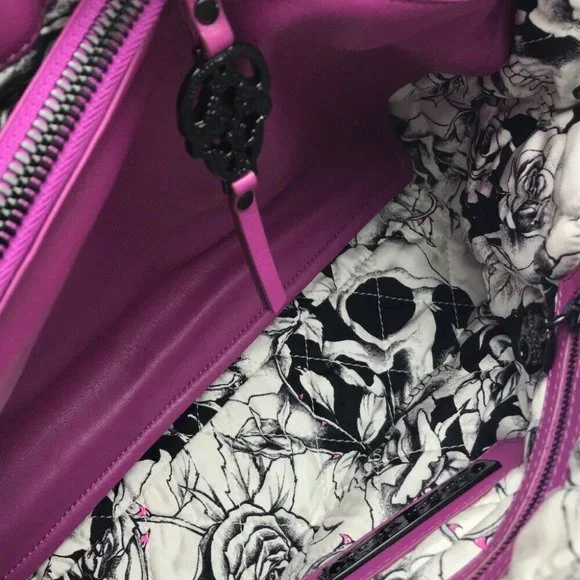 THOMAS WYLDE Large size Hand Bag Shoulder Bag Pink-Purple Leather - Picture 5 of 11